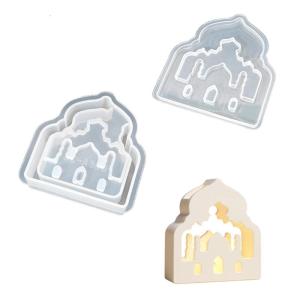 Móc Chìa Khóa Sáng Tạo castes khuôn mạnh mẽ Silicone nhà shpe phong cách khuôn mẫu cho phong tục tên đồ dùng thủ công sử dụng thường nhật