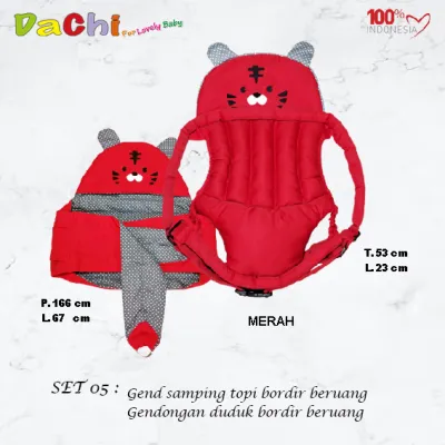 Set 05 Gendongan Samping Beruang Dan Duduk Beruang