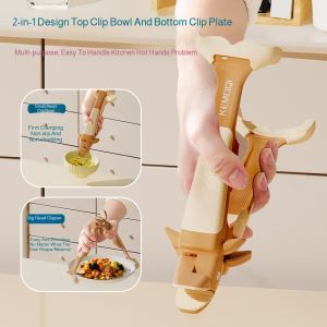 Anti-scald Clip Compact Structure Dish Clipper Plate Lifter Steamer Multifunction Portable Storage