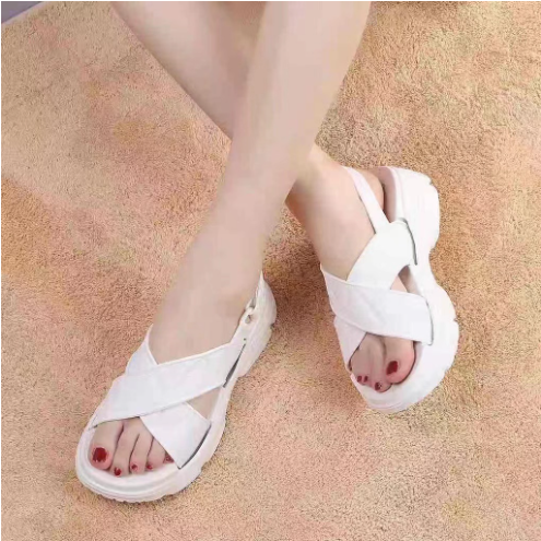 NEWFASHIONABLE X STRAP WEDGE SANDALS FOR WOMEN Lazada PH