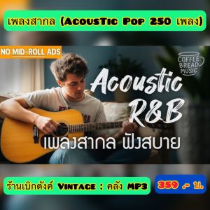 แฟลชไดร์ฟแท้ USB - MP3 สากลอะคูสติกป็อบ ACOUSTIC POP คัดพิเศษโคตรเพราะ 250 เพลง (เสียงคมชัดระดับ HD)