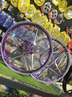 [READY STOCK] AJI Racing Sport Rim ASTRIX QJ AX200 / Nova160 1.6x17 F/R | Sportrim Racing Lightweight Motor