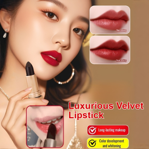 Luxury Black Velvet Glow Lipstick Matte Velvet Long Lasting Non Transfer Hydrating Lip Cream