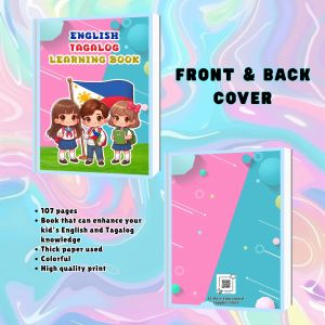 ENGLISH-TAGALOG LEARNING BOOK 107PAGES EDUCATIONAL BOOK
