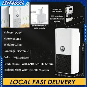 AROMA Waterless Essential Oil Diffuser Fragrance Bluetooth Aromatherapy Automatic Air Freshener