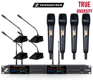 Sennheiser SKM9800 Professional Wireless Microphone UHF True Diverstiy 8-Channel Handheld Short Gooseneck Conference Mics for Business Meeting