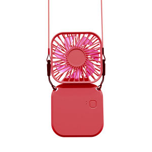 Macarons Portable mini fan Buy 1 take 1 handheld 180° folding desktop Neck fan USB rechargeable With lanyard S8