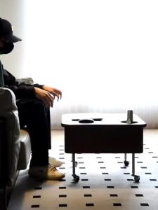 Vintage Transforming Storage and Workspace Table Laptop Desk Tea Coffee Bedside Sofa Side Foldable Tables