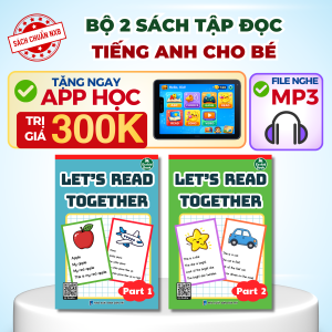 Ecokid - Lets Read Together - Bộ 2 quyển luyện đọc tiếng Anh cho bé từ 3-8 tuổi - Tặng file nghe Mp3