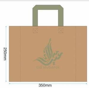 DR Non Woven Tote Bag With "Selamat Hari Raya" Print Large Medium Small Reusable Doorgift Tahan Lama Cetakan Logo Hari Raya
