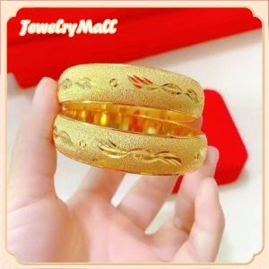 rantai leher emas 916 Genuine 9999 Real Gold Bangle Hollow Stars Gold Bracelet Wedding Buckle Gold Bracelet Lucky 3D Hard Gold Bracelet for women