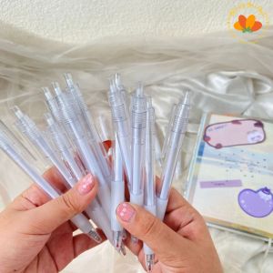 Gelpen 0.5mm pulpen hitam ink for student ins style -Suning Mall pena gel/Gel pen Hitam Pen MuraHAlat Tulis Aesthetic