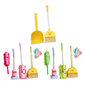 Interactive Pretend Cleaning Toy Set For Toddlers Ages 3+ Realistic Broom Mop Dustpan Role Play Housekeeping Tools