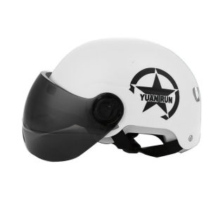 iSingo Motorcycle Lens Helmets fog-proof Bike Riding Open Face Half Helmet Motorbike for Men Women Helmet