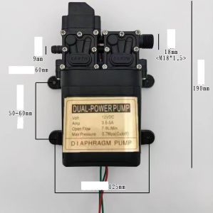 Water Pump12V 130PSI 6L/Min High Pressure Diaphragm Self Priming Water Pump Caravan Boats