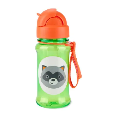 Skip Hop Zoo Tritan Renew Straw Bottle - Raccoon