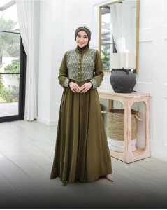 Kiukiu Shabira Couple - Baju Gamis Couple Ibu dan Anak - Set Gamis Couple Keluarga