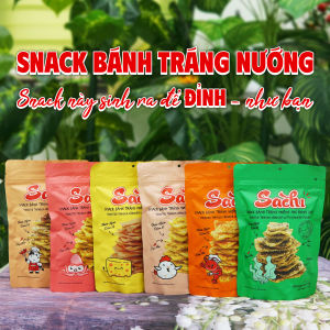 [MUA 6 GÓI TẶNG 1 GÓI] Snack Bánh Tráng Nướng Giòn Sachi Phủ Vị Thơm Ngon Giòn Tan Ăn Vặt Healthy Dinh Dưỡng Đặc Sản Bình Định 45G