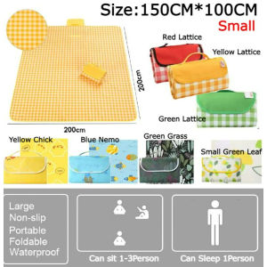 #Readystock Waterproof 200x200cm Outdoor Picnic Oxford Foldable Camping Mat Easy Carry Tikar Mat Berkelah
