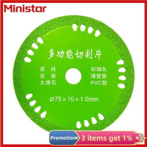 Ministar 75mm Cutting Discs 3 Inch 10mm Marble Saw Blades Wine Bottles Grinding Cutting Grinding Discs Tools