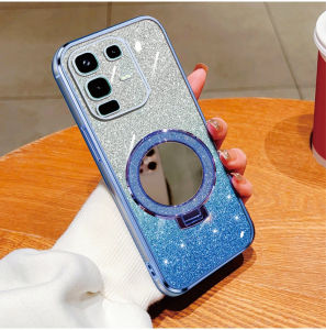 Casing Infinix Note 50s 50x Luxury Gliter Premium TPU Ring Holder Mirror