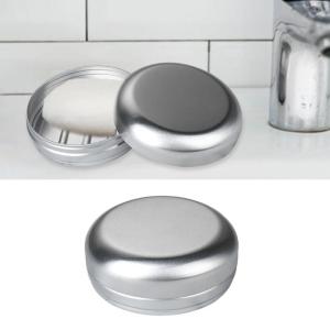 Pack Of 2 Aluminium Soap Dish Travel Waterproof Metal Soap Box with Drips Rack for Home and Camping