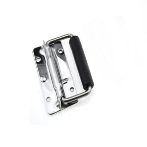 TEWUB Aluminum Box Folding Spring Handle Prop Knobs Case Handle Stainless Steel Hardware Handle Tool Box Handle Movable Handle Industrial Handle