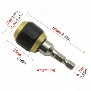 1pcs Screw DrillQuick Change LockMagnetic Drill Bit ExtenderDrill Bit Holder With Hexagonal Shank