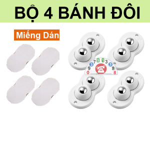 Combo 4 Bánh Xe Xoay 360 Độ Mini Chuyên Dụng Cho Đồ Nội Thất