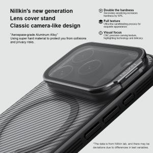 Nillkin Classic Twill Holder Cover for IPhone 18 Pro / 17 Pro MagSafe Phone Cases Flip-Style Lens Protective Back Cover
