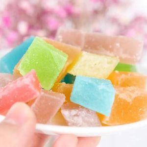 [ Hàng mới] Combo 300g Kẹo hổ phách trái cây nhiều màu sắc/ kẹo đá quý thủ công kẹo pha lê mềm thơm ngon ăn vặt đã nghiền