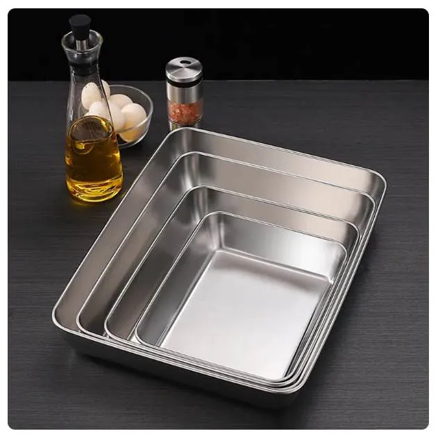 BroBabba%20Stainless%20Steel%20Loyang%20Rectangular%20Bakeware%20Nonstick%20PansFruit%20Bread%20Storage%20Trays%20Plate%20Kitchen%20Deep%20-%20Image%203