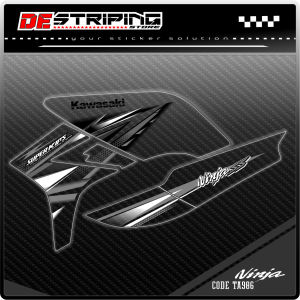 Stiker Striping Variasi Transparan Motor Ninja SS Semifull Bahan Bening Transparan Variasi List Simpel Terbaru Kode TA986