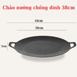 Chảo Đá Nướng Không Dầu Chảo Nướng Đa Năng Chống Dính Chống Gỉ Cao Cấp - Tâm Tâm Shop