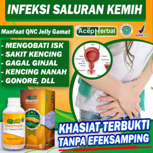 Obat ISK Wanita Obat Herbal ISK Pria Infeksi Saluran Kemih Gonore Nyeri Saat Kencing Sakit Kencing Nanah Kencing Batu Kencing Darah Kencing Manis Pipis Terus Menerus Nyeri Panggul Gagal Ginjal Sipilis Prostat Kronis QNC JELLY GAMAT
