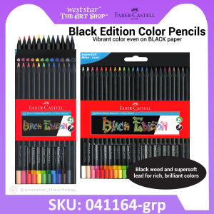 [Weststar TAS] Faber-Castell Black Edition Color Pencils Color Pencil for black paper (12pcs / 24pcs)