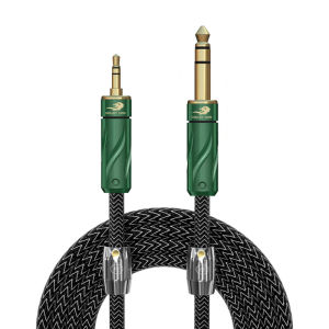 GOLLEY LION 3.5mm to 6.35mm Adapter Aux Cable for Mixer Amplifier Gold Plated 3.5 Jack to 6.5 Jack 0.5m 3m 5m Aux Cabo Male to Male