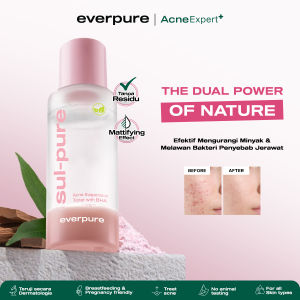 EVERPURE  Sulpure Acne Suspension Toner with BHA - Toner Kulit Wajah Berjerawat Tanpa Residu Dengan Sulfur dan BHA BPOM 60ml