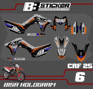 STICKER PREMIUM Setiker Decal CRF 150 L minimalis Fullbody-Dekal CRF 150 L Motor Trail Crf 25