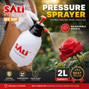 SALI 2Ltr Hand Pump Pressure Sprayer Adjustable Brass Nozzle Garden Water Sprayer Chemical Spray