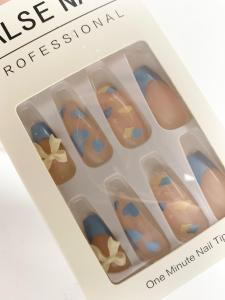 𝗝𝗨𝗡𝗞𝗜𝗘 𝗠𝗔𝗞𝗘𝗨𝗣 -Kuku Palsu Dan Lem Nail Art Wisuda Aesthetic Varian 3D