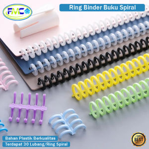 Ring Binder Spiral 30 Lubang DIY Spiral Binder Strip Buku Lingkaran Buku Album Pengikat Kertas