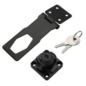 Locking Hasp Heavy Duty Locking Hasp Staple With Keys Padlock Cupboard Shed Garage Lock Office Cabinet Security Lock Hardware