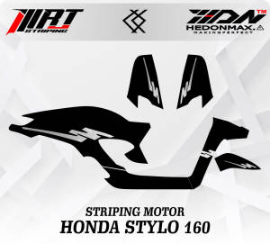 Striping Stylo - Stiker Transparan Stylo 160 Simpel Retro Vol 3 (Sudah Terpotong)