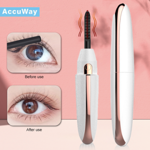 AccuWay Electric Eyelash Curler 3D dynamic curling Electric ion artifact heating and lasting shaping USB Charging 10S Fast Heating household handheld Beauty Makeup Tool Long Lasting Lash Lifting Accessories Ironing Comb Lady Gift Beauty Eyelash Curler