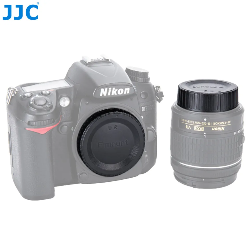 JJC F Mount Body Cap Cover Rear Lens Cap for Nikon D3500 D3400
