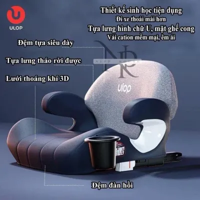 (Hàng sẵn) Ghế an toàn cho bé trên ô tô 3-12 tuổi - có ISOFIX thương hiệu ULOP