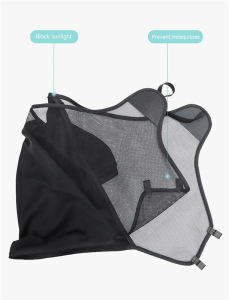 Baby Accessories Stroller Sunshade Cotton Stretchable UV-proof Sun Protector Light Trolley Baby Windshield Parasol for Donna