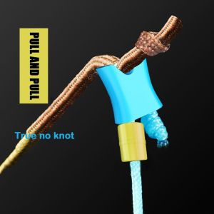 URBAG 40/100pcs คันเบ็ดตกปลา ปุ่มสายรัดก้านผูกอย่างรวดเร็ว สายจูงบันจี้ ปลายก้าน สายหลักไม่มีปุ่มปม  ไม้ค้ำ หัวเข็มขัดล็อคตัวเองปลายก้าน อุปกรณ์เสริมเครื่องมือ