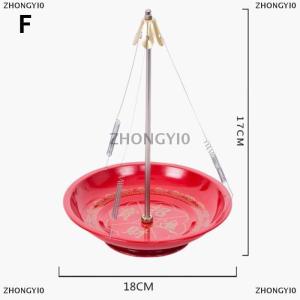 [COD] ZHONGYI0 Backflow Steel Incense Holder Plate Sandalwood Coils Aroma Cones Smoker